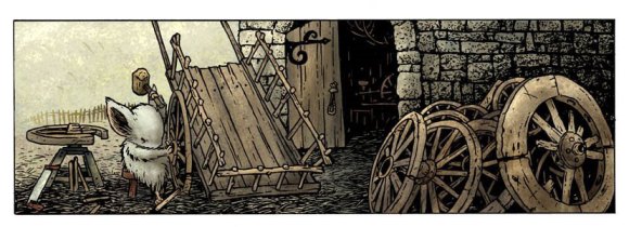 Panel from Mouse Guard by David Petersen